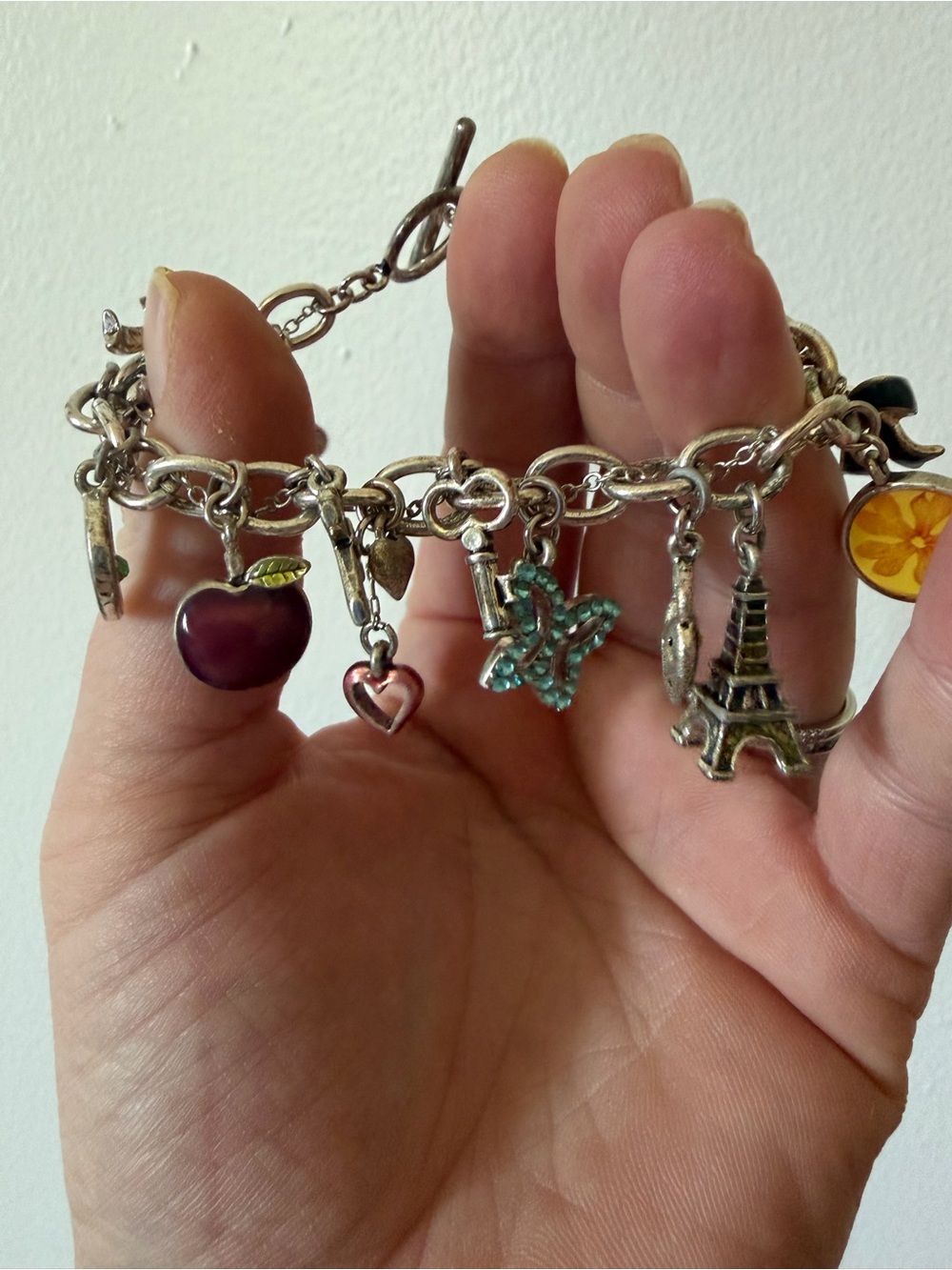 Silver tone charm bracelet - Picture 3 of 5